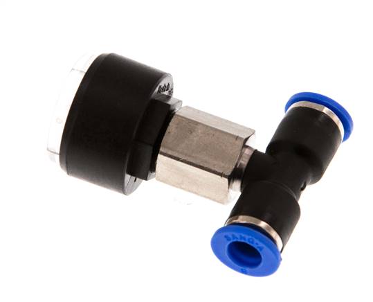 Manómetro 6mm Unión Recta 0-10 bar (0-145psi)
