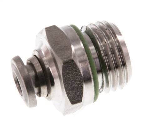 Racor de 4mm x G1/4'' con rosca macho Acero inoxidable FKM