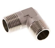 R 1/2'' Macho Latón Niquelado Codo de 90 grados 16 Bar