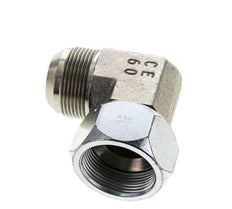 Conector Angulado JIC 90Grados UN 1-5/8''-12 Macho X Hembra Acero 140Bar (1967.0Psi)