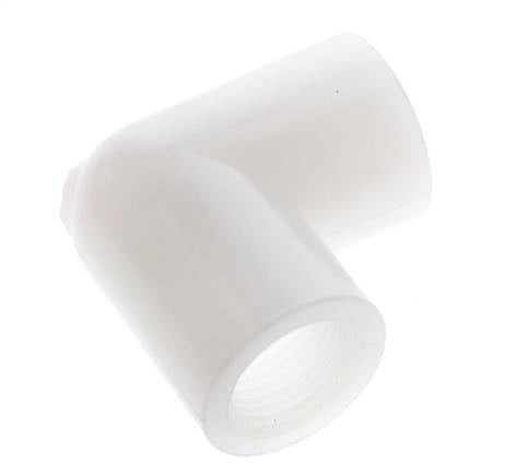 Racor acodado 90deg G1/2'' Hembra PVDF 10bar (140.5psi) FDA