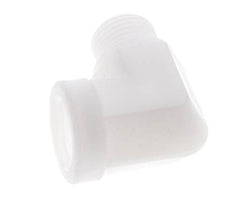 Racor acodado 90deg G1/2'' Macho x Hembra Polipropileno (pp) 10bar (140.5psi) FDA