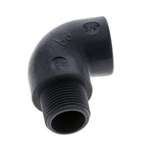 Racor acodado 90deg G3/4'' Macho x Hembra Polipropileno (pp) 10bar (140.5psi) FDA