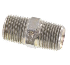 1/2'' NPT Zincado Acero Espiga Doble 210 Bar - Hidráulico