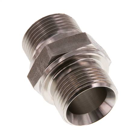 G 3/4'' Acero inoxidable doble espiga 400 Bar - Hidráulico