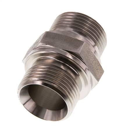 G 3/4'' Acero inoxidable doble espiga 400 Bar - Hidráulico