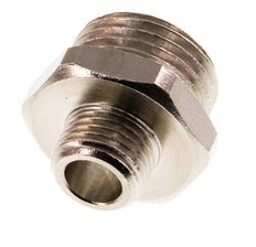 G 1/2'' x G 1/4'' Espiga doble de latón niquelado 16 barras [2 piezas]