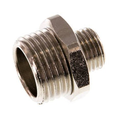 G 1/2'' x G 1/4'' Espiga doble de latón niquelado 16 barras [2 piezas]