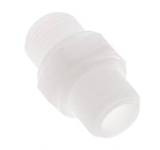 Espiga doble G3/8'' Polipropileno (pp) 10bar (140.5psi) FDA 22mm Hex.