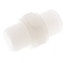 Espiga doble G3/8'' PVDF 10bar (140,5psi) FDA 22mm Hex.
