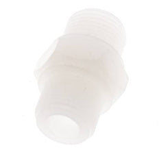 Espiga doble G3/8'' PVDF 10bar (140,5psi) FDA 22mm Hex.
