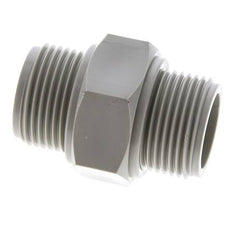 Espiga doble G1'' Polipropileno (pp) 10bar (140.5psi) FDA 43mm Hex.