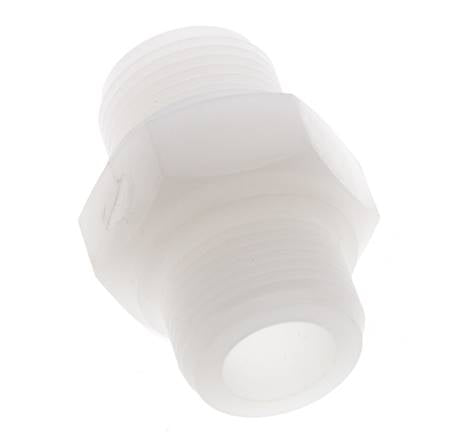 Espiga doble G3/4'' PVDF 10bar (140.5psi) FDA 36mm Hex.