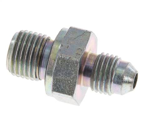 Espiga doble JIC G1/4'' x UNF 7/16''-20 Acero NBR 310bar (4355.5psi) [2 Piezas]