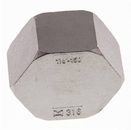 1 1/2'' NPT Tapa final de acero inoxidable 16 Bar