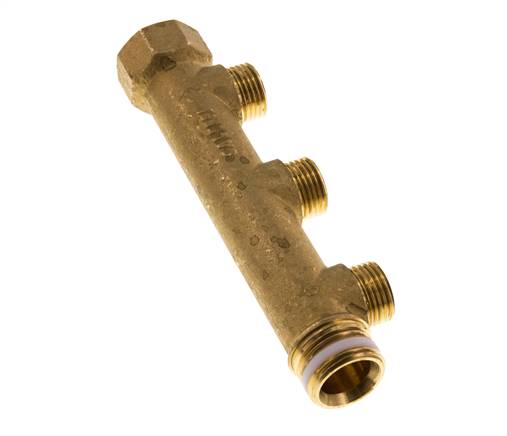 G 3/4'' x 3xG 1/2'' F/M/M Tubos distribuidores de latón 10 Bar