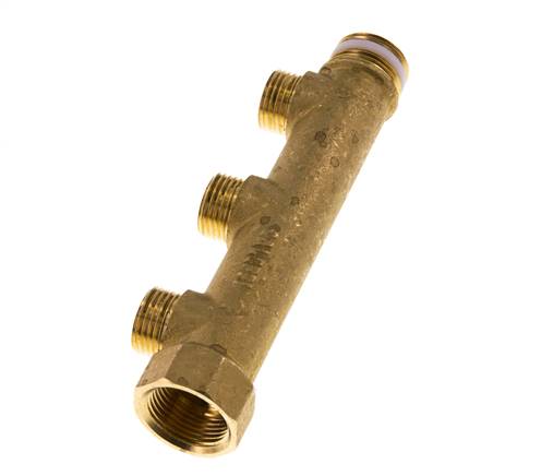 G 3/4'' x 3xG 1/2'' F/M/M Tubos distribuidores de latón 10 Bar