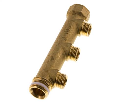 G 3/4'' x 3xG 1/2'' F/M/M Tubos distribuidores de latón 10 Bar
