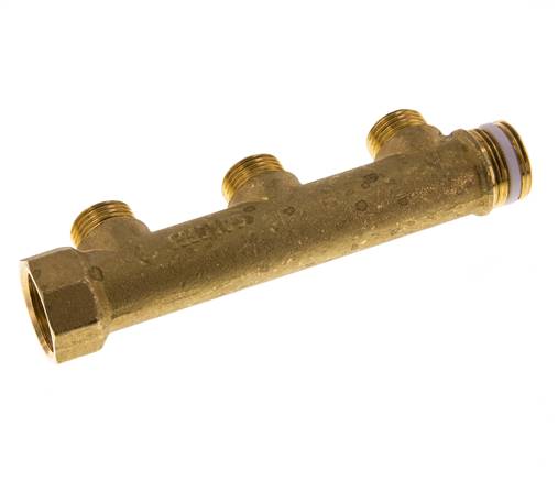 G 3/4'' x 3xG 1/2'' F/M/M Tubos distribuidores de latón 10 Bar