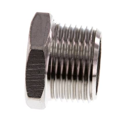 3/4'' NPT macho Tapón de cierre de acero inoxidable con hexágono exterior 16 Bar