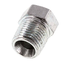 Tapón de cierre de acero galvanizado de 1/8'' NPT macho con barra exterior hexagonal 345 [2 piezas]