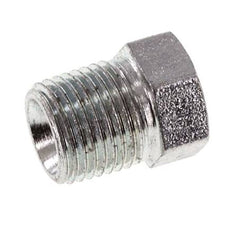 Tapón de cierre de acero galvanizado de 1/8'' NPT macho con barra exterior hexagonal 345 [2 piezas]
