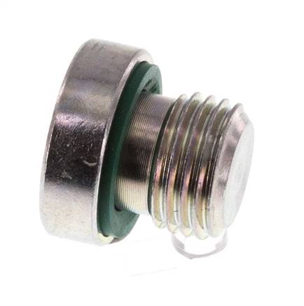 Tapón M10 X 1 Acero FKM con Hexágono Interno 400bar (5620.0psi) [2 Piezas]