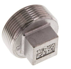Tapón R1 1/2'' Acero inoxidable con cuadrado exterior 16bar (224.8psi)