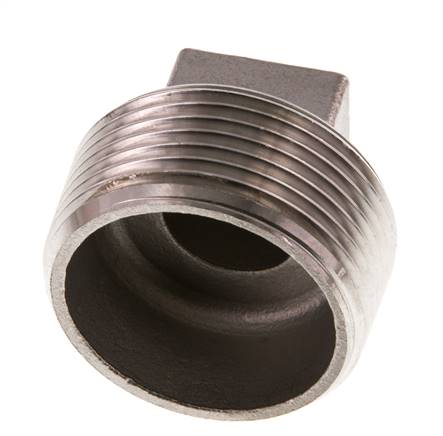 Tapón R1 1/4'' Acero inoxidable con cuadrado exterior 16bar (224.8psi)