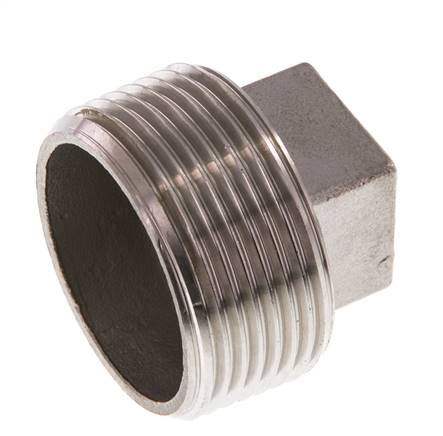 Tapón R1 1/4'' Acero inoxidable con cuadrado exterior 16bar (224.8psi)