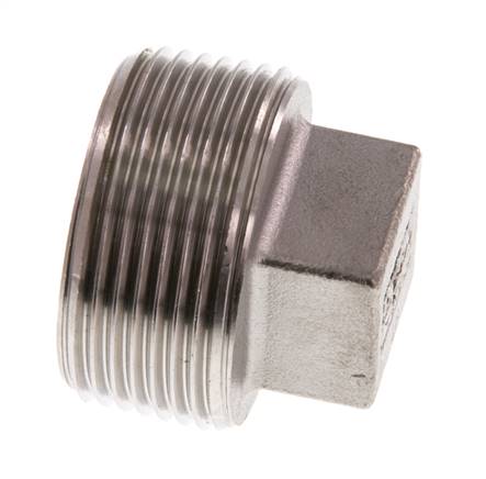 Tapón R1 1/4'' Acero inoxidable con cuadrado exterior 16bar (224.8psi)