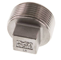 Tapón R1 1/4'' Acero inoxidable con cuadrado exterior 16bar (224.8psi)