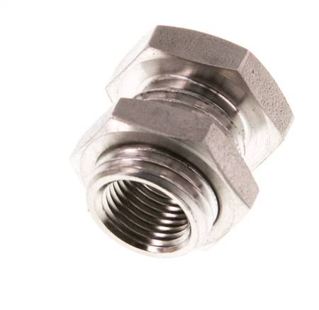 G 1/8'' x G 1/4'' F/M Racor de acero inoxidable 40 Bar
