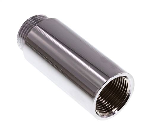 G 3/4'' F/M Extensión de latón cromado DIN 3523 - 65 mm
