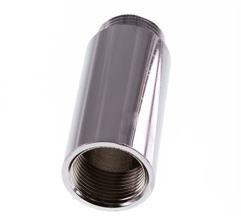G 3/4'' F/M Extensión de latón cromado DIN 3523 - 65 mm