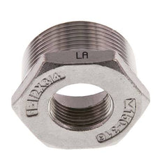 R 1 1/2'' x Rp 1/4'' M/F Anillo reductor de acero inoxidable 16 Bar