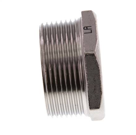 R 1 1/2'' x Rp 1/4'' M/F Anillo reductor de acero inoxidable 16 Bar