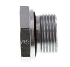 G 1'' x G 1/2'' M/F Adaptador Reductor de Acero Cincado 400 Bar - Hidráulico