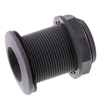 Conexión roscada para grifos de vaciado G1 1/2'' DN34.5 Pasamuros Polipropileno (pp) EPDM 10bar (140.5psi) FDA