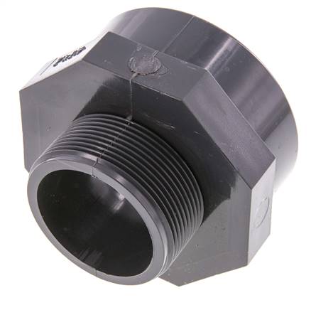 Adaptador reductor G2'' Macho x Rp2 1/2'' Hembra PVC-U 16bar (224.8psi) EN 1452-3
