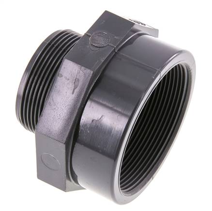 Adaptador reductor G2'' Macho x Rp2 1/2'' Hembra PVC-U 16bar (224.8psi) EN 1452-3