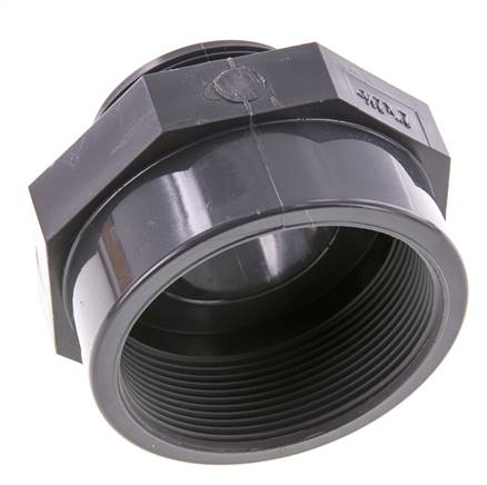 Adaptador reductor G2'' Macho x Rp2 1/2'' Hembra PVC-U 16bar (224.8psi) EN 1452-3