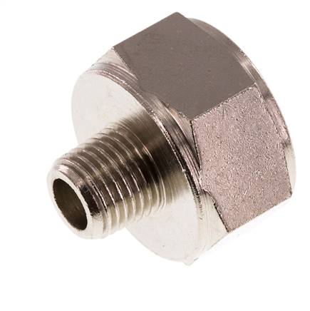 Adaptador reductor R1/4'' Macho x Rp3/4'' Hembra Latón niquelado 16bar (224.8psi)