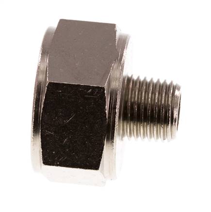 Adaptador reductor R1/4'' Macho x Rp3/4'' Hembra Latón niquelado 16bar (224.8psi)