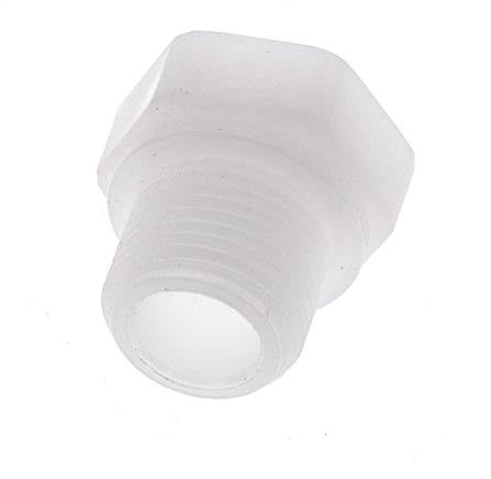 Anillo reductor G1/8'' hembra x G3/8'' Macho Polipropileno (pp) 10bar (140,5psi) FDA 22mm Hex.