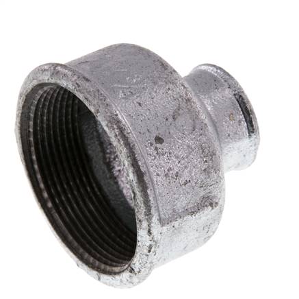 Rp 2'' x Rp 3/4'' Hierro fundido zincado Enchufe redondo 25 Bar