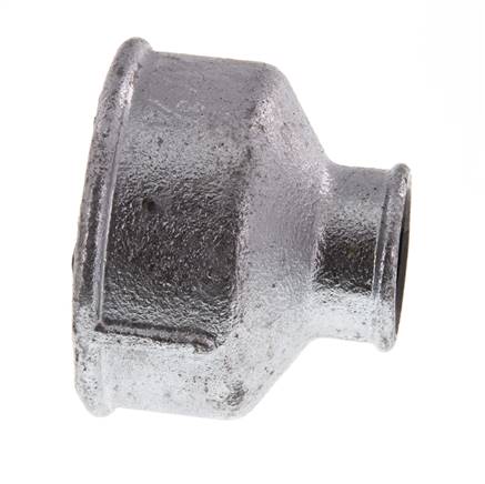 Rp 2'' x Rp 3/4'' Hierro fundido zincado Enchufe redondo 25 Bar