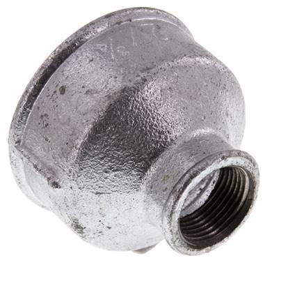 Rp 2'' x Rp 3/4'' Hierro fundido zincado Enchufe redondo 25 Bar