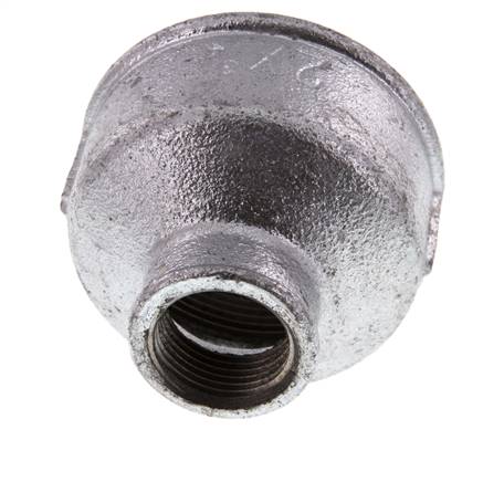 Rp 2'' x Rp 3/4'' Hierro fundido zincado Enchufe redondo 25 Bar