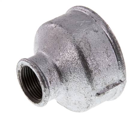 Rp 2'' x Rp 3/4'' Hierro fundido zincado Enchufe redondo 25 Bar